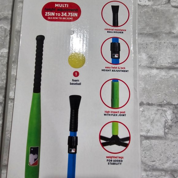 Franklin Sports Youth Batting Tee Adjustable Height 23"- 33" Inches - Picture 9 of 10